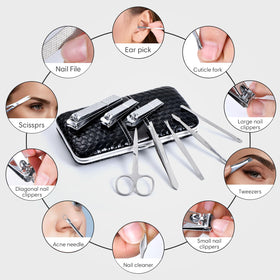 Kit de manucure Yougai ouvert montrant les outils organisés