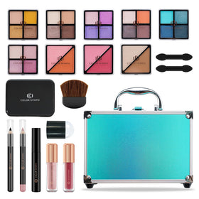 Kit de maquillage Color Nymph avec ombres à paupières et accessoires, vue de face