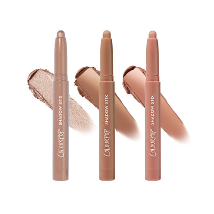 Kit de maquillage ColourPop Shadow Stix avec trois crayons crémeux