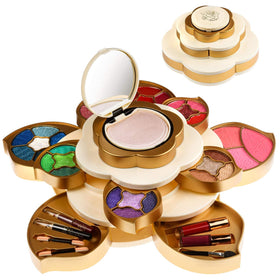 Kit de maquillage CoralBeau en forme de fleur, vue de face