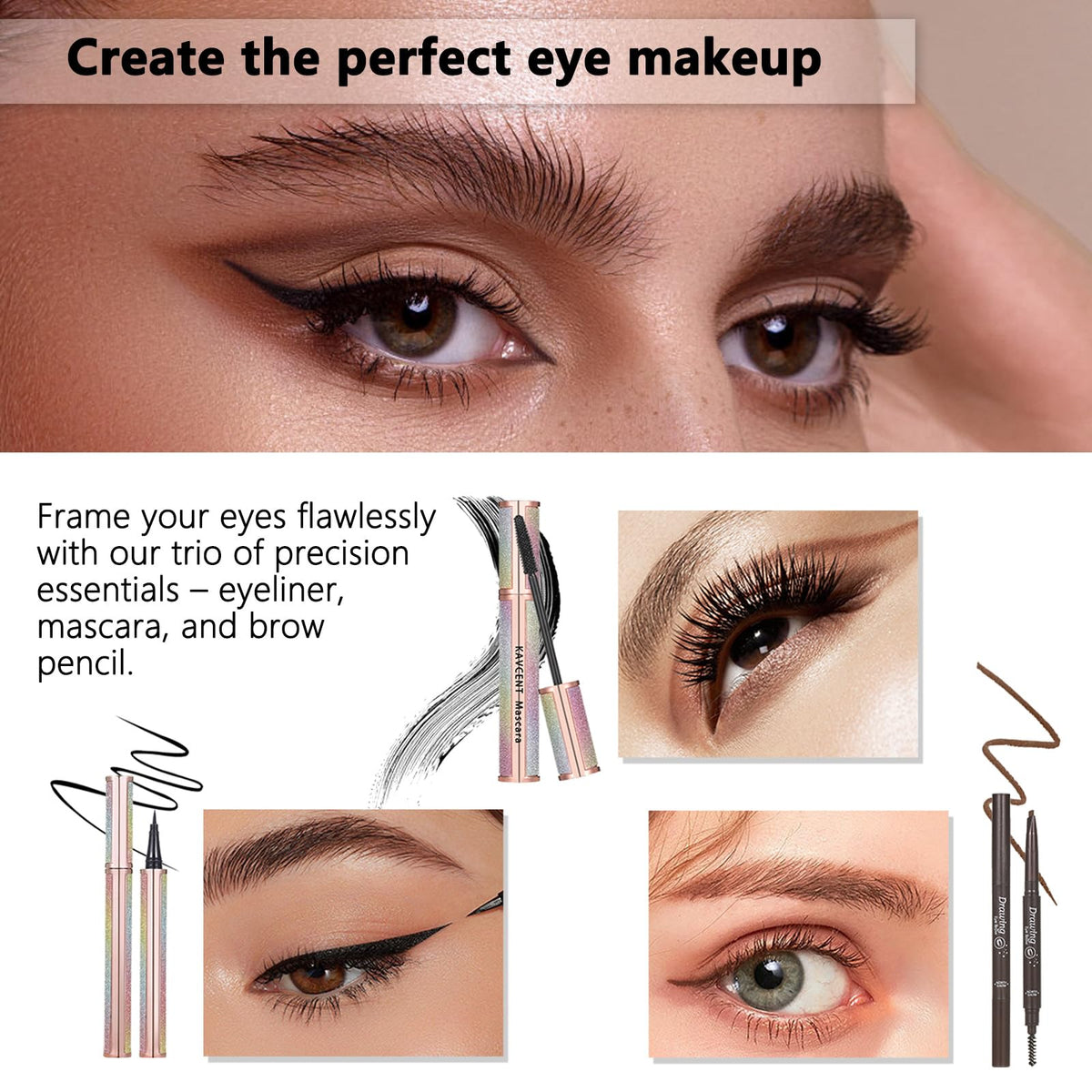 Kit de maquillage KAVCENT avec sac de rangement