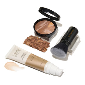 Kit de maquillage LAURA GELLER avec fond de teint et pinceau