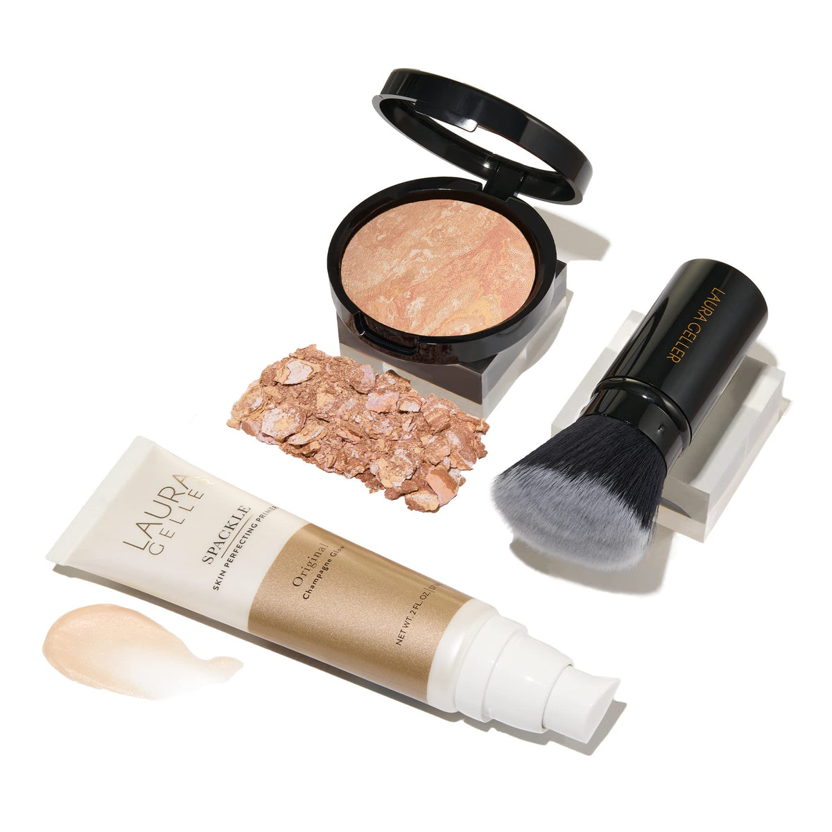 Kit de maquillage quotidien LAURA GELLER NEW YORK avec primer et pinceau
