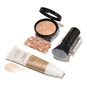 Kit de maquillage quotidien LAURA GELLER NEW YORK avec primer et pinceau