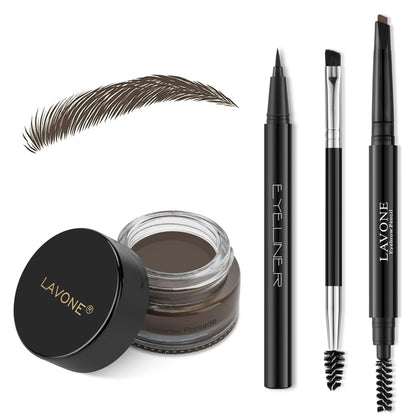 Kit de maquillage sourcils LAVONE avec pommade et crayon