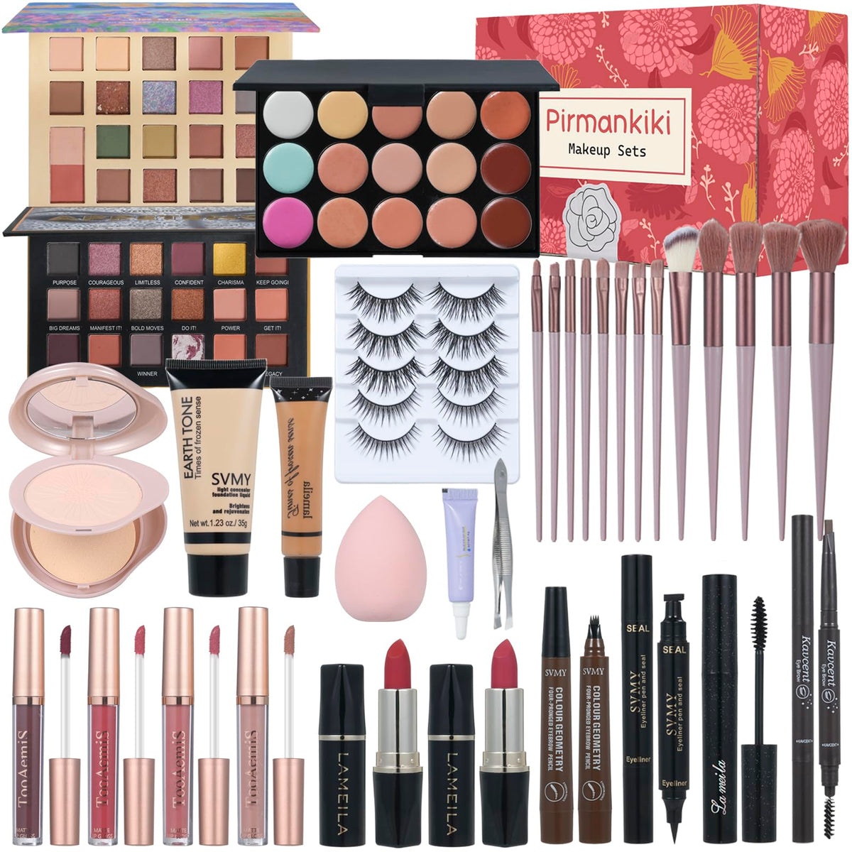 Kit de maquillage TooAemiS tout-en-un avec palette et accessoires