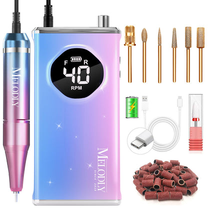 Kit de perçage électrique Melodly avec accessoires et embouts