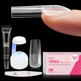 Kit de pointes d'ongles Instant Apex de beetles avec 224 pièces