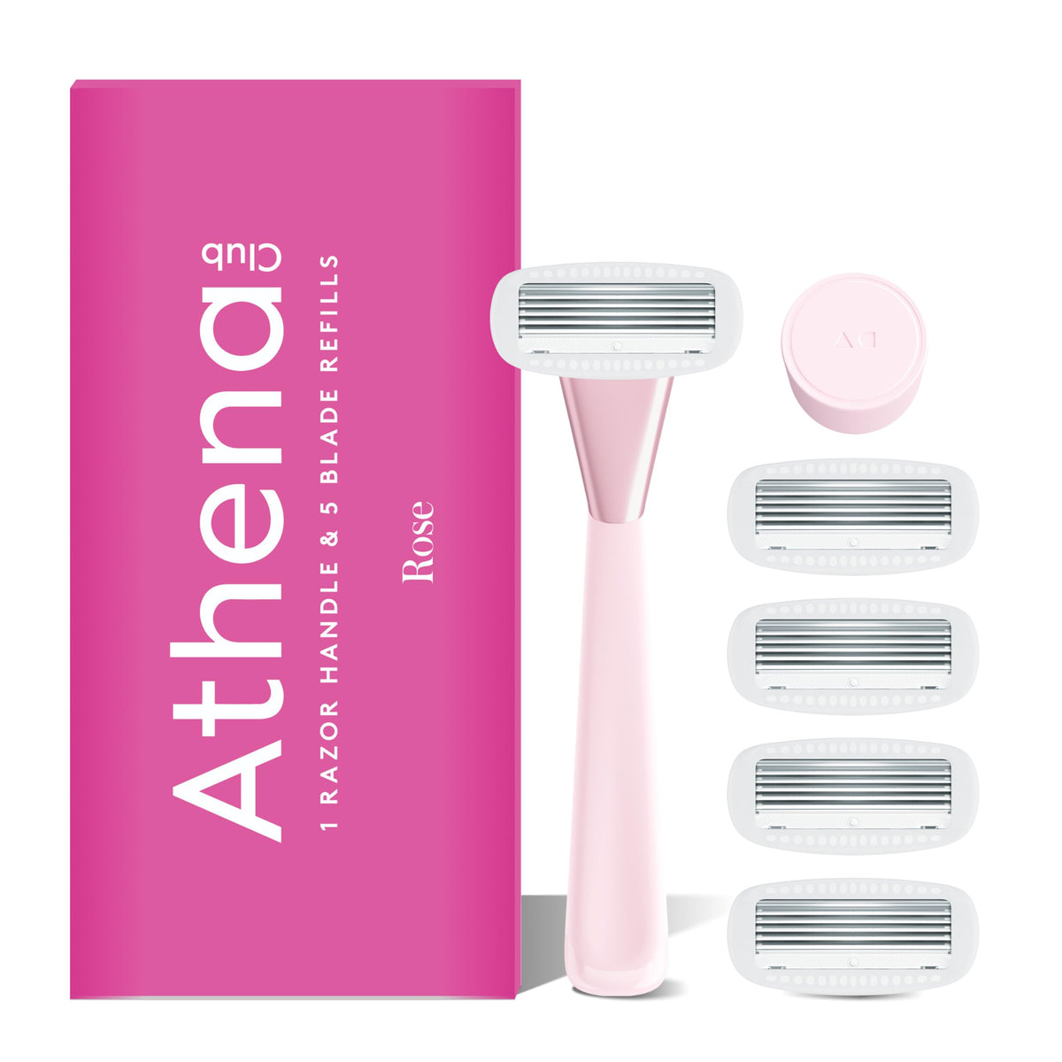 Kit de rasage Athena Club femme avec 5 lames en rose