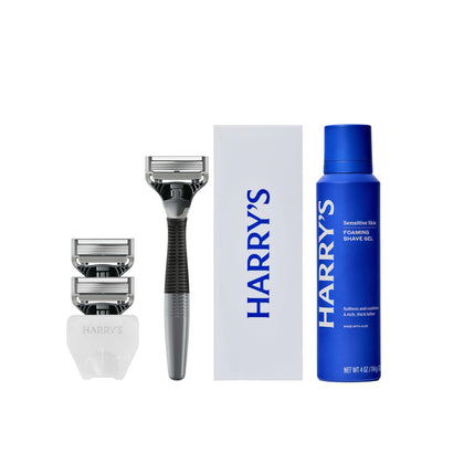 Kit de rasage Harry's avec rasoir et gel de rasage moussant
