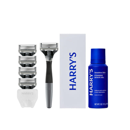 Kit de rasage Harry's Original avec gel à raser et 5 lames