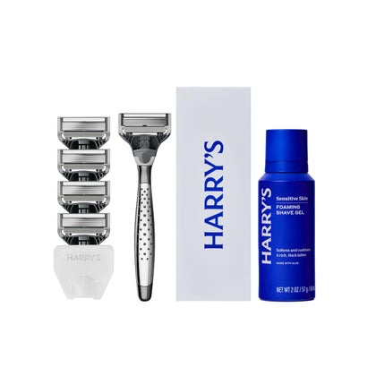 Kit de rasage Harry's Original avec rasoir, 5 lames et gel à raser