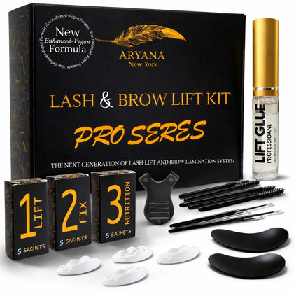 Kit de rehaussement de cils et laminage de sourcils ARYANA NEW YORK vue de face