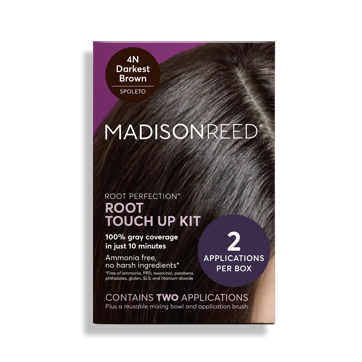 Kit de Retouche Racines Madison Reed 4N Spoleto avec masque hydratant