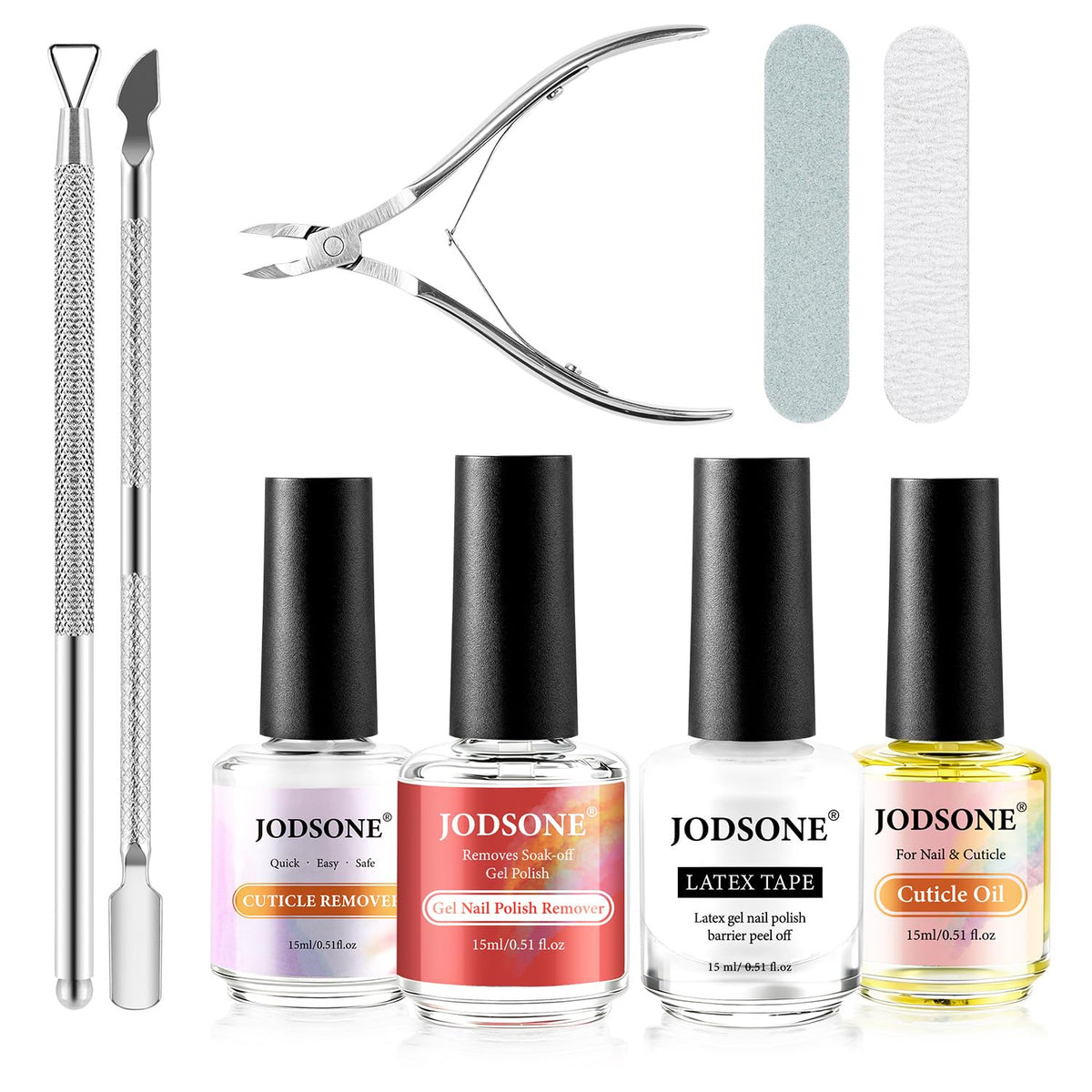 Kit de retrait de vernis à ongles gel JODSONE avec outils et produits