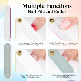 Kit de retrait de vernis à ongles gel JODSONE présenté sur fond blanc