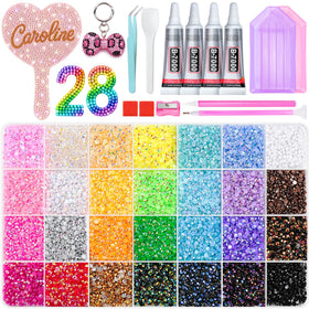 Kit de rhinestones SMUGOO 40000 pièces avec divers coloris