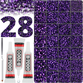 Kit de rhinestones Worthofbest avec 36000 gemmes colorées