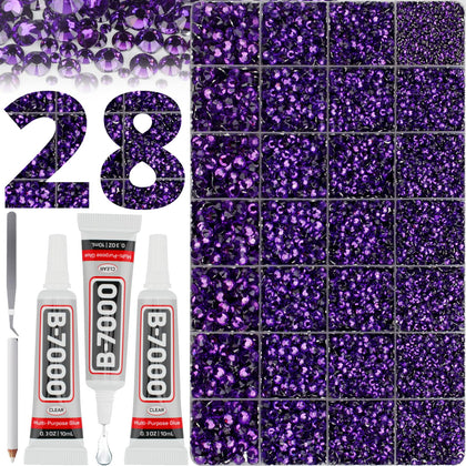 Kit de rhinestones Worthofbest avec 36000 gemmes colorées