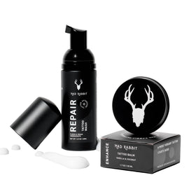 Kit de soins après-tatouage Mad Rabbit avec baume et mousse nettoyante
