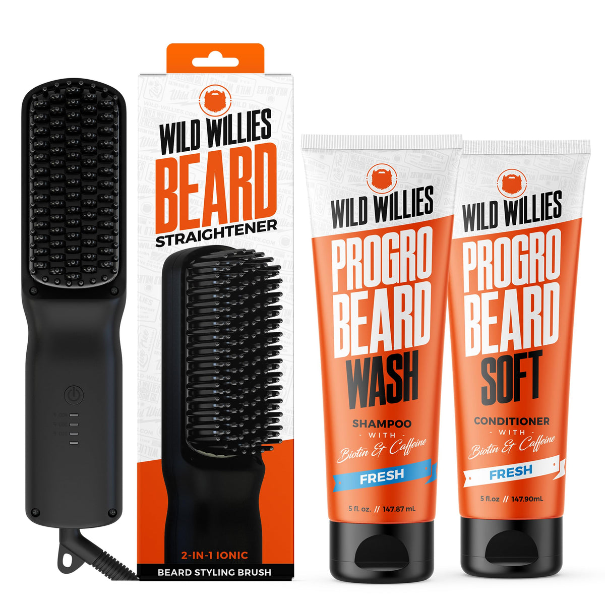 Kit de soins de barbe Wild Willies avec shampoing et après-shampoing