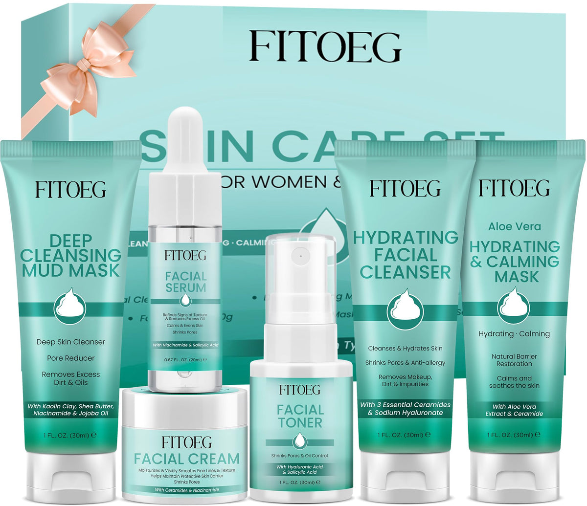 Kit de soins de la peau FITOEG vue avant avec tous les produits