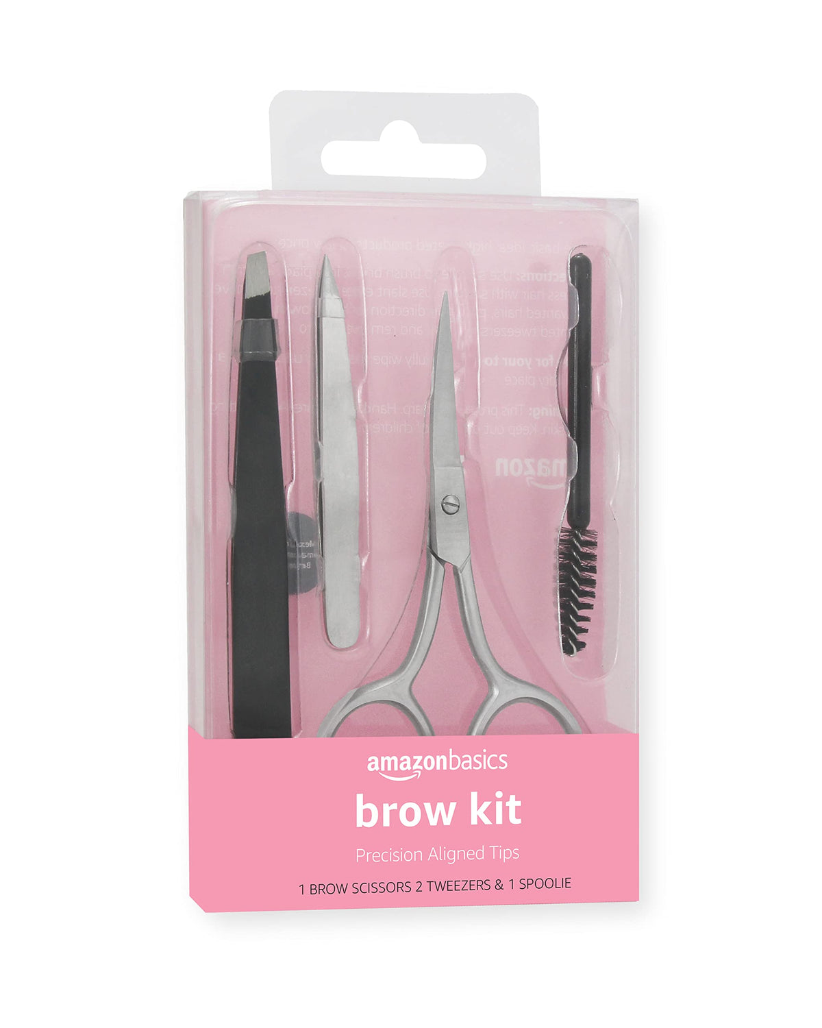 Kit de soins pour sourcils Basics avec ciseaux et pinces