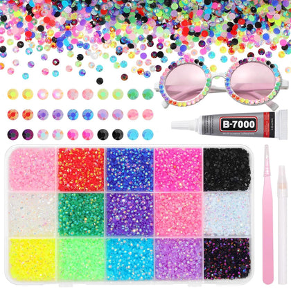 Kit de strass AnoleAir avec 16000 pièces en résine colorée