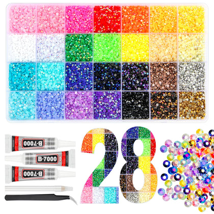 Kit de Strass Jelly EGKamh avec 30 000 pièces de strass 4 mm