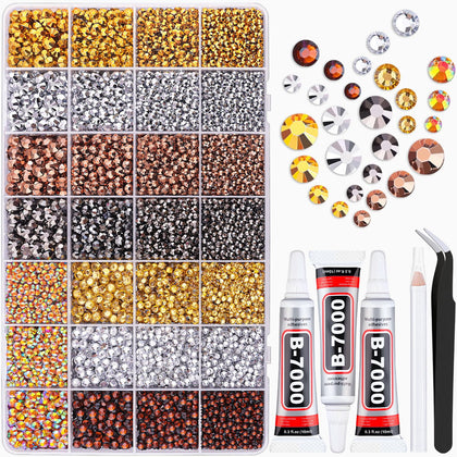 Kit de strass métalliques TINKRSTUFF avec 20000 pièces en résine