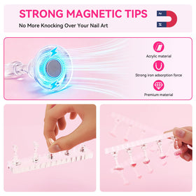 Kit de supports d'ongles ESUOHYM avec boîte de rangement
