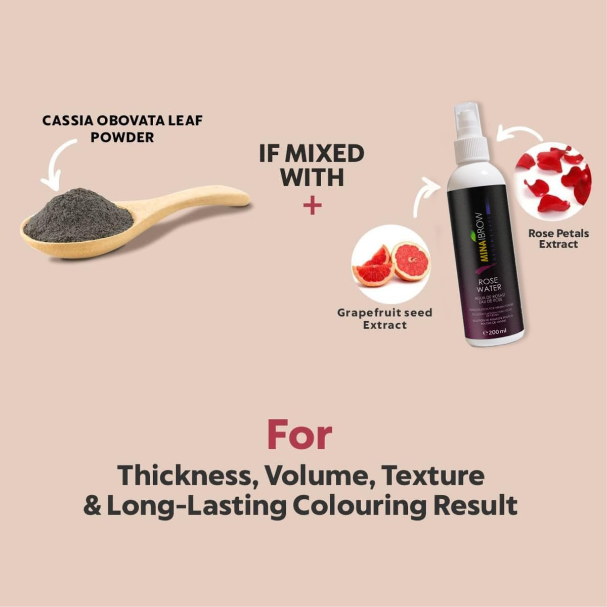 Kit de Teinture au Henné MinaiBrow avec tous les accessoires