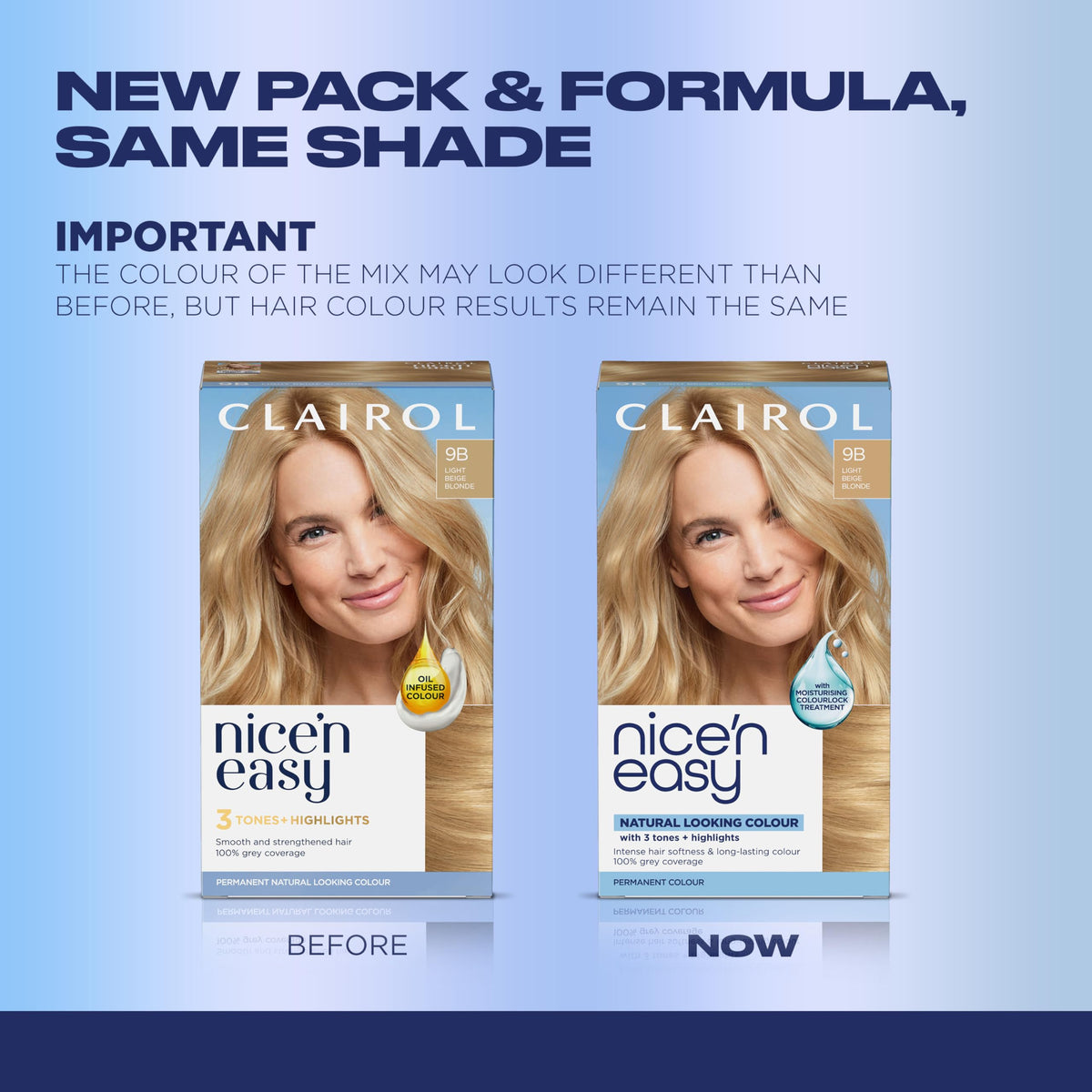 Kit de teinture Clairol Nice'n Easy avec crème colorante et gants