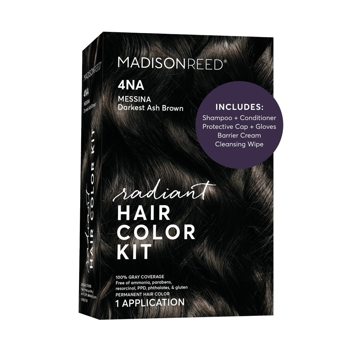 Kit de Teinture Madison Reed 4NA Marron Foncé Cendré vue de face