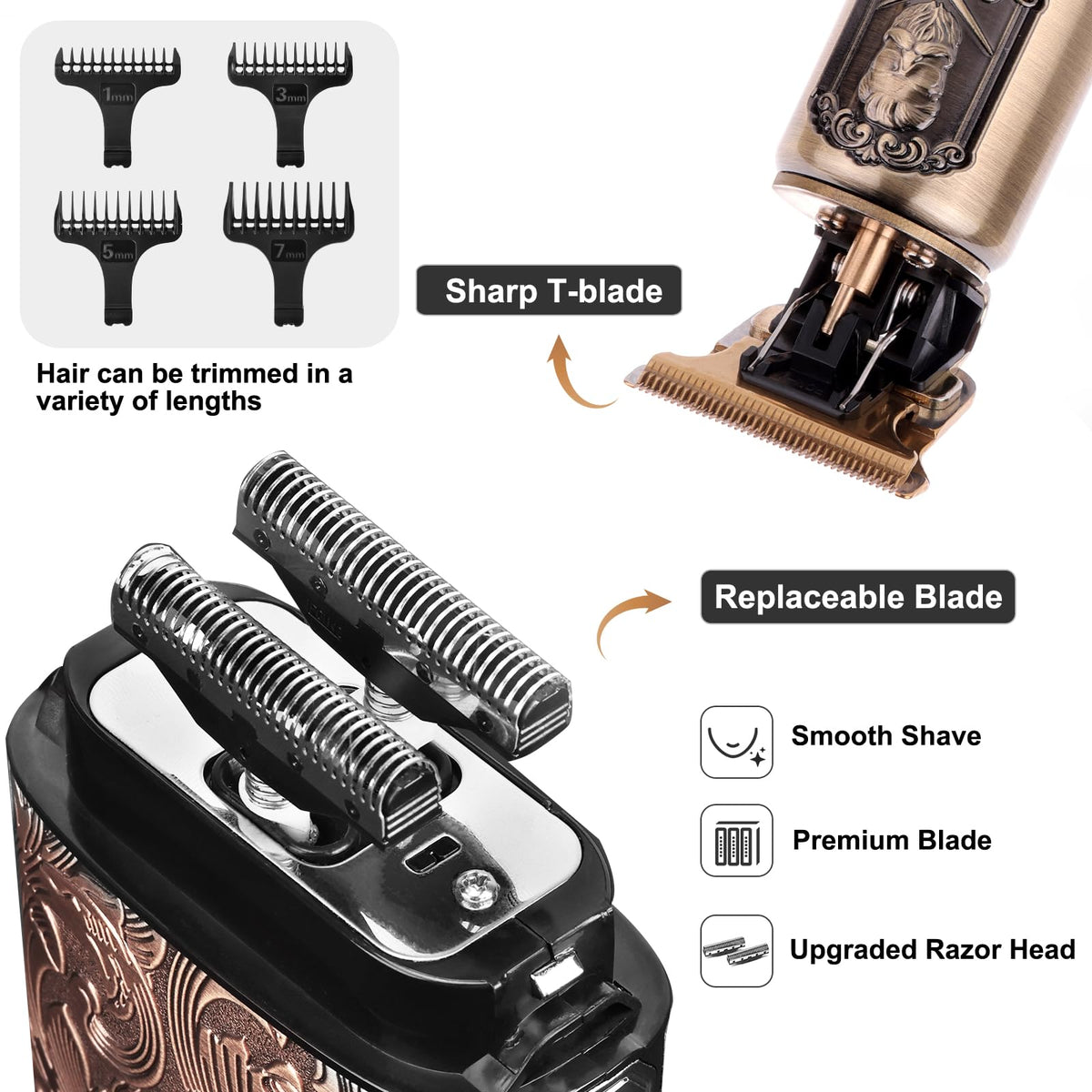 Kit de toilettage pour hommes Ufree avec chargeur