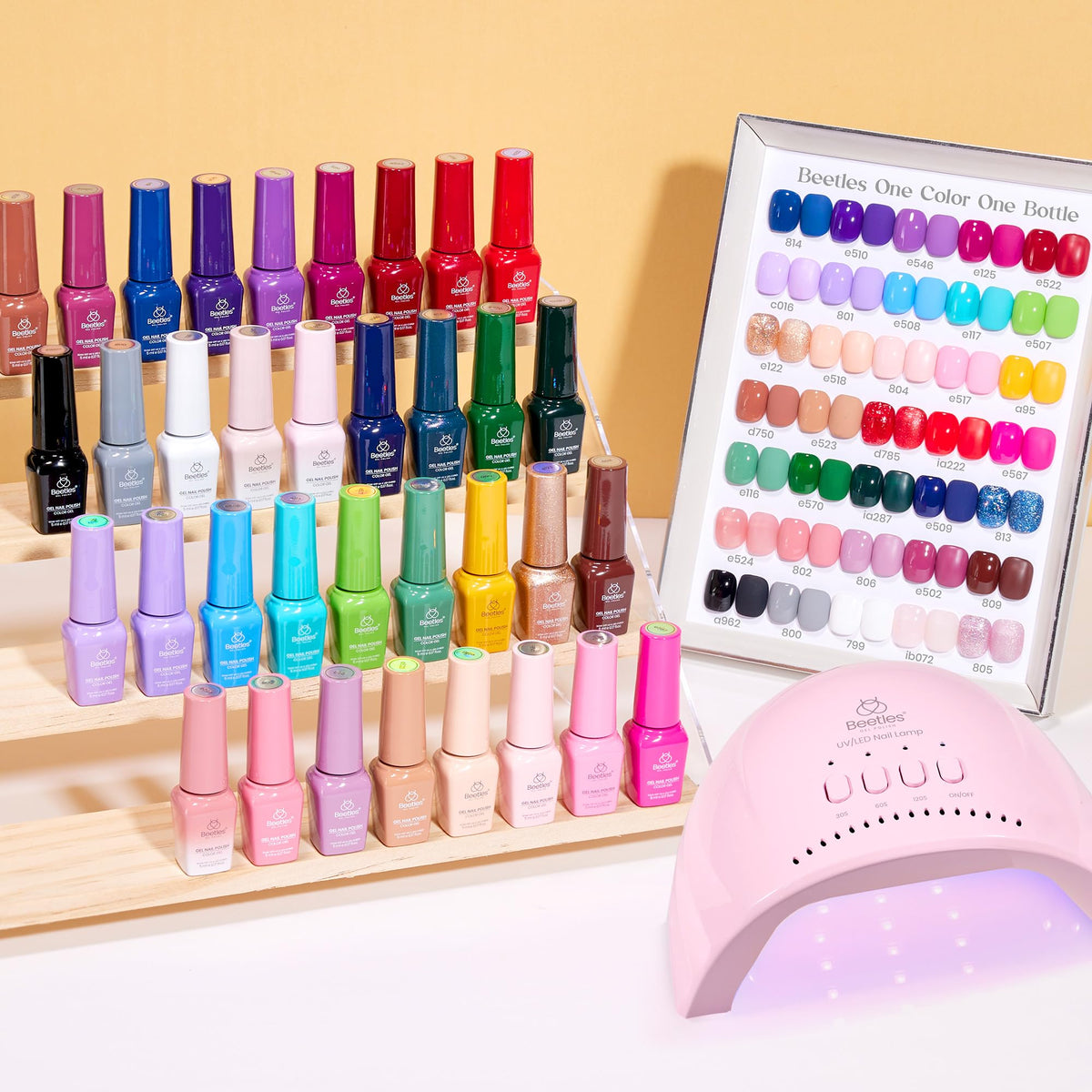 kit de vernis à ongles beetles avec couleurs variées