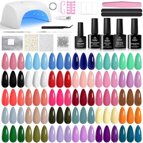 kit de vernis à ongles en gel beetles avec 32 couleurs et lampe UV