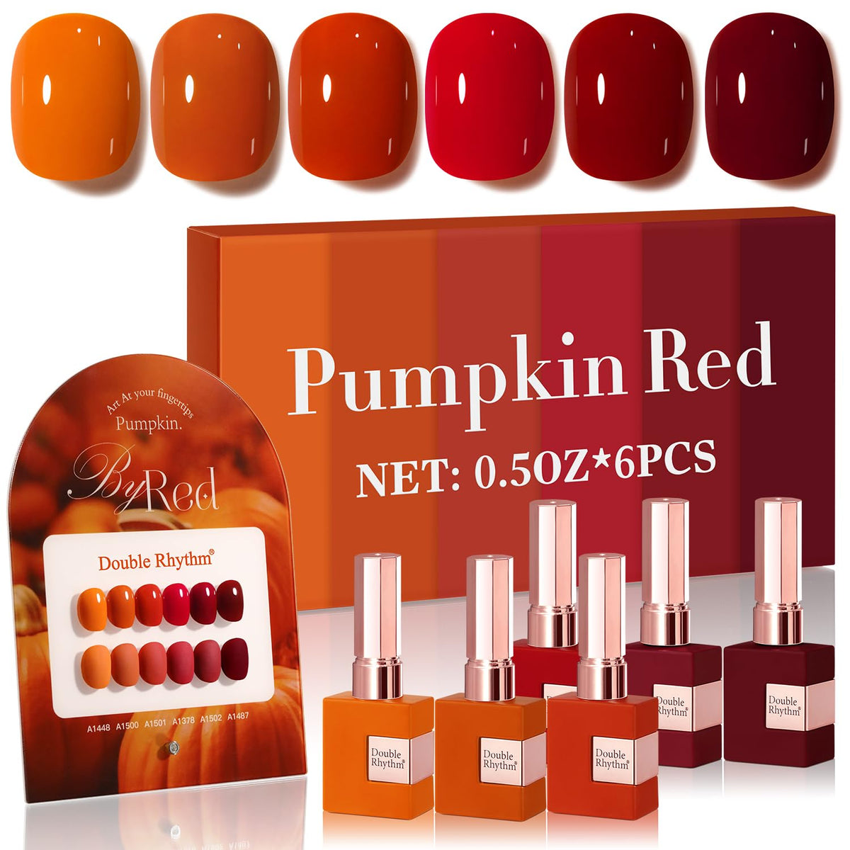 Kit de vernis à ongles en gel Double Rhythm 6 Pcs 15 ML en présentation