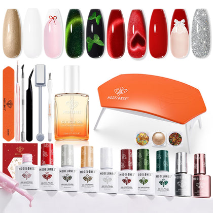 Kit de vernis à ongles en gel modelones 23 PCS avec lampe UV
