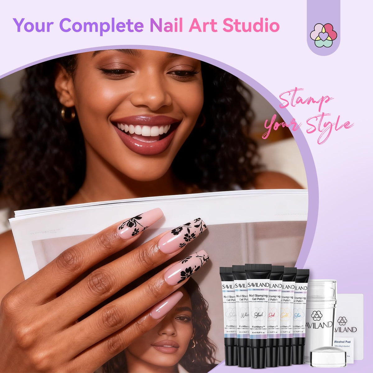 Kit de Vernis à Ongles en Gel SAVILAND avec tout le nécessaire