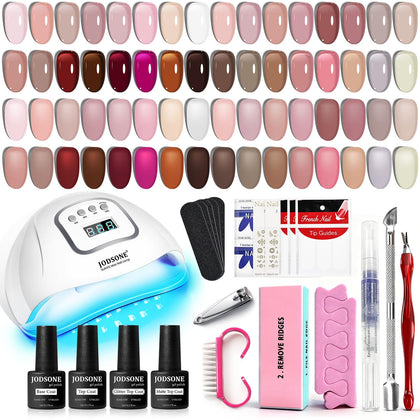 Kit de vernis à ongles gel JODSONE avec 32 couleurs et lampe UV