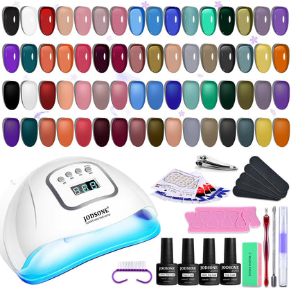 Kit de vernis à ongles gel JODSONE avec 32 couleurs et lampe UV