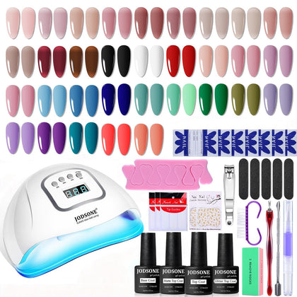 Kit de vernis à ongles gel JODSONE avec 32 couleurs et lampe UV
