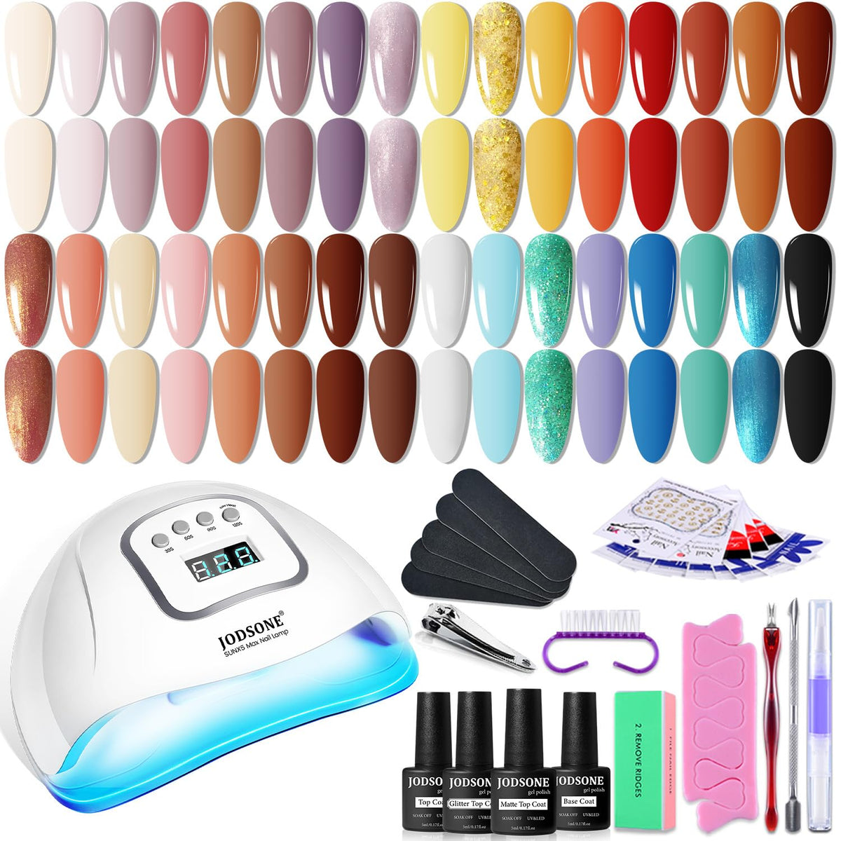Kit de vernis à ongles gel JODSONE avec 32 couleurs et outils