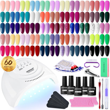 Kit de vernis à ongles gel JODSONE avec 55 couleurs et lampe UV