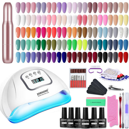 Kit de vernis à ongles gel JODSONE avec 55 couleurs et lampe UV