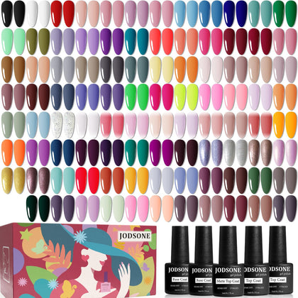 Kit de vernis à ongles gel JODSONE avec 95 couleurs, présentation des flacons