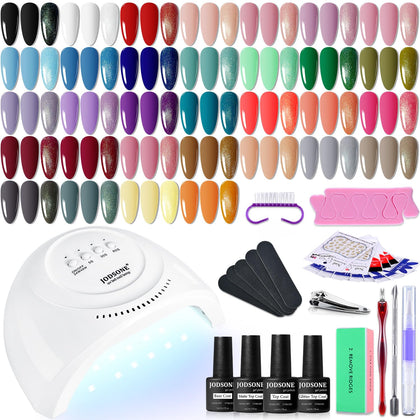 Kit de vernis à ongles gel JODSONE comprenant 36 teintes et lampes UV