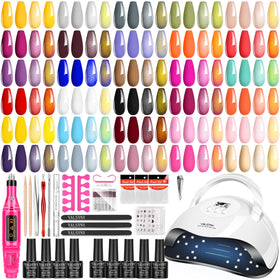 Kit de vernis à ongles gel YALSYNY avec lampe UV vue de face