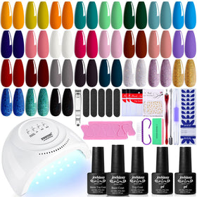 Kit de vernis à ongles JEWHITENY avec 27 couleurs et lampe UV